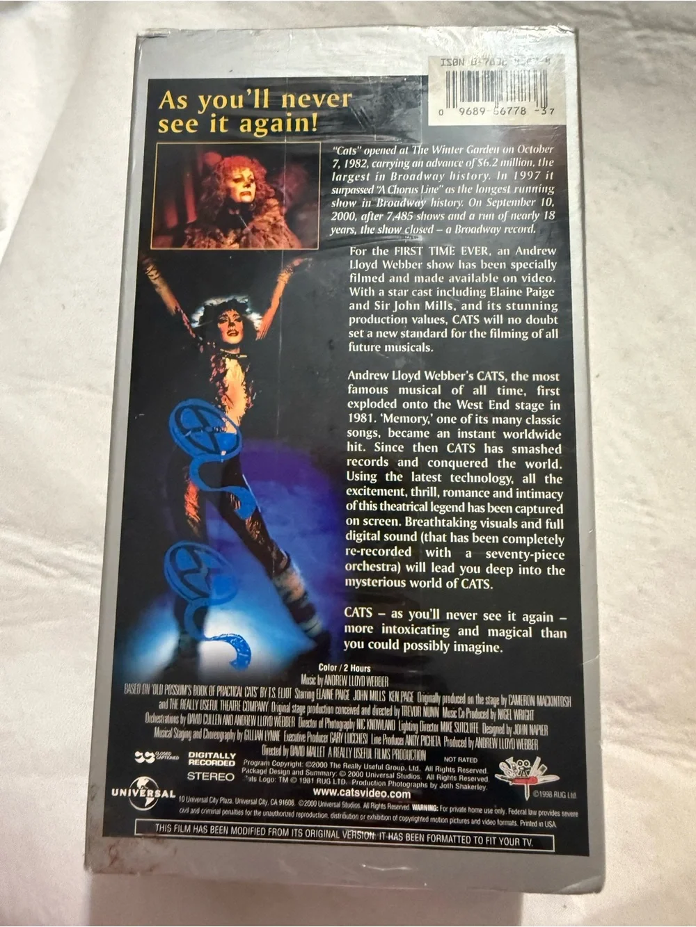 Universal Cats VHS Cover Art – Black and Yellow